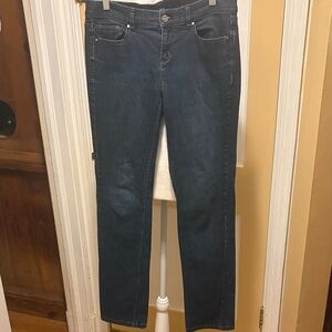 White House Black Market Dark Blue Straight Leg Jeans